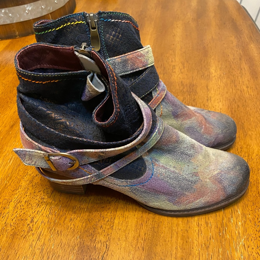 L’ARTISTE painterly watercolor booties Eu 41 (10)